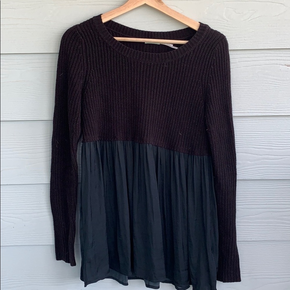 Kimchi Blue Black peplum sweater | size S